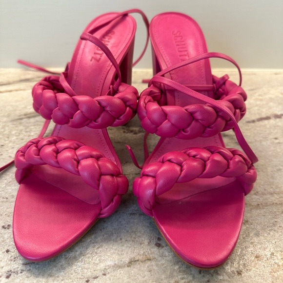 Schutz Zara high block heel sandal 8.5 - Picture 3 of 6